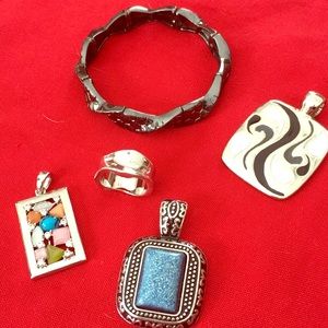 LIA SOPHIA SLIDES BRACELET AND RING